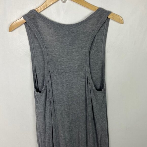 J Crew Grey Modal Maxi Dress Size Small Grey Sleeveless Stretch Style A2440 Boho - Picture 13 of 13